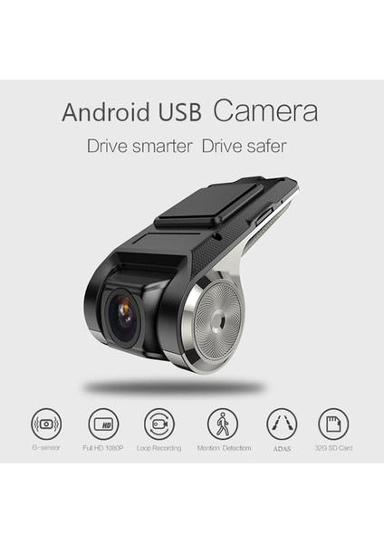 USB Dash Kamera Araba Dvr'ı HD720P, 90 ° Dönen Lens 170 ° Geniş Açı Yol Video Kaydedici Otomatik Döngüsel Kapsama Kayıt G-Sensörü (Yurt Dışından) fiyatları