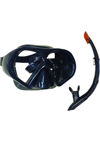 Dalış Maskesi ve Snorkel Yetişkin - 51713-SİYAH