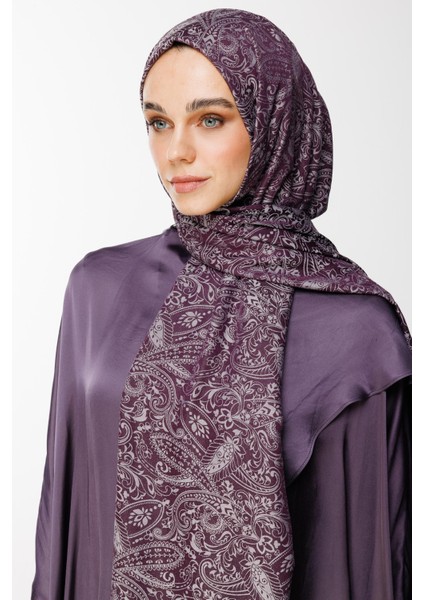 Velora Desen Çift Taraflı Şal Mor-Gri fiyatları