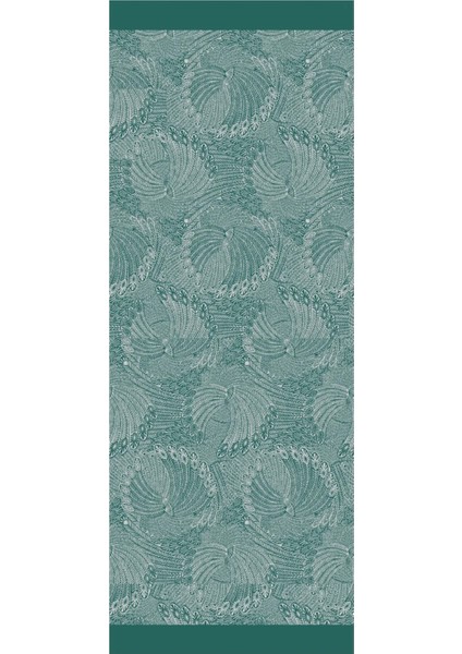 Mayra Desen Çift Taraflı Şal Zümrüt-Pembe modelleri