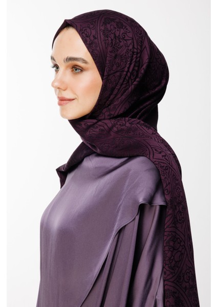 Morocco Desen Çift Taraflı Şal Mor-Siyah fiyatları