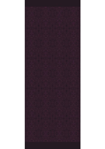 Morocco Desen Çift Taraflı Şal Mor-Siyah