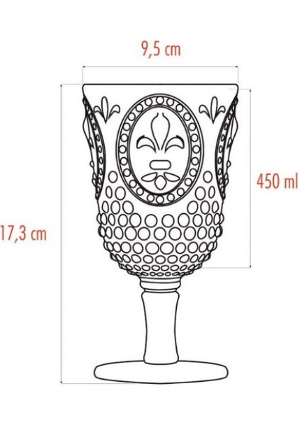 Akrilik Aquamarin 6'lı Kadeh & Su Meşrubat Kahve Yanı Bardağı 450 ml ( Cam Değildir ) indirimleri