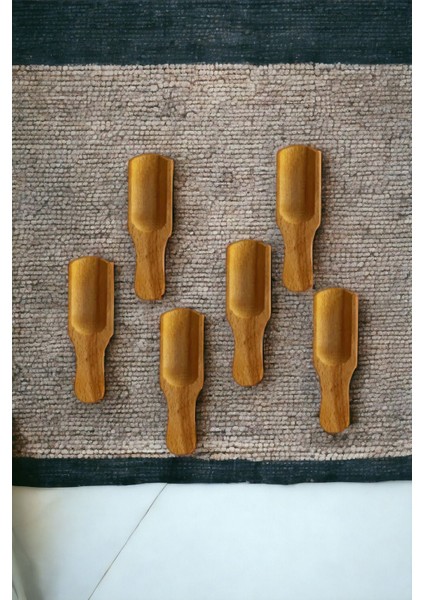 6'lı Ahşap Baharat ve Ölçü Kaşığı Seti, Mutfak Gereçleri