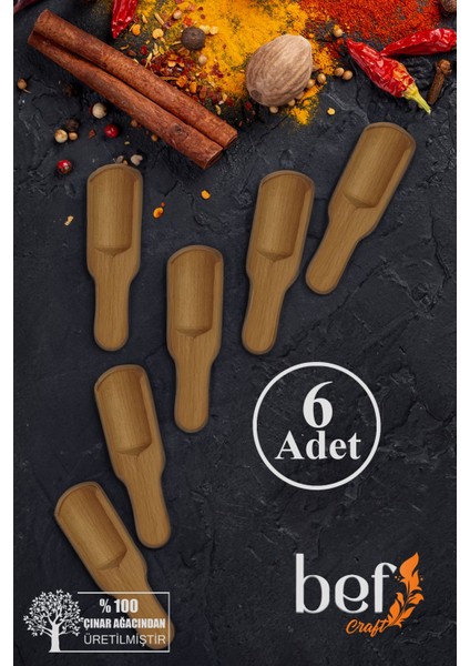 6'lı Ahşap Baharat ve Ölçü Kaşığı Seti, Mutfak Gereçleri modelleri