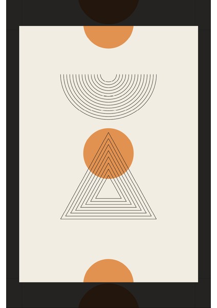 Minimalist Üçgen Daire Kanvas Tablo fiyatları