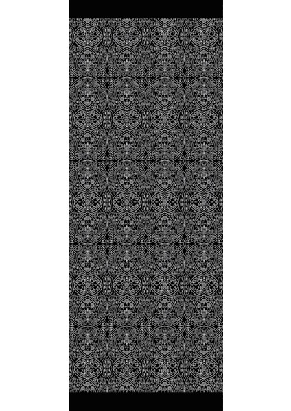 Morocco Desen Çift Taraflı Şal Siyah-Siyah