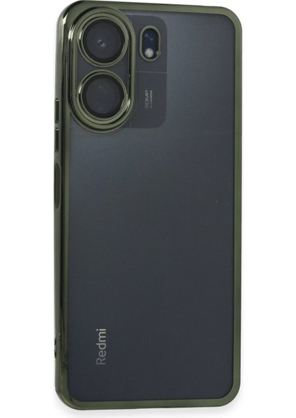 Xiaomi Redmi 13C Kılıf Razer Lensli Silikon - Yeşil Svlrs