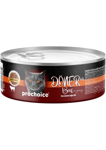 Prochoice Döner Bites Biftekli Yetişkin Kedi Konservesi 70 gr