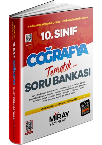 Miray 10. Sınıf Coğrafya Konu Özetli Tematik Soru Bankası Yeni