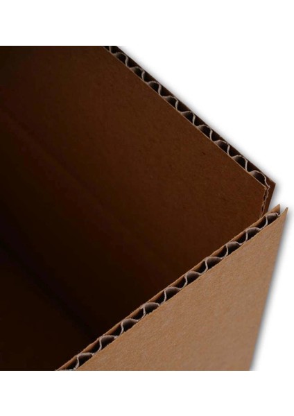 20X20X20 cm Tek Oluklu A-Box Taşıma Kolisi 50 - Esmer