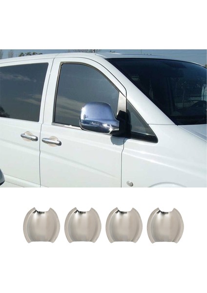Mercedes Vito W639 Uyumlu 2003-2014 Krom Kapı Kolu Tası 4 Parça Paslanmaz Çelik fiyatları