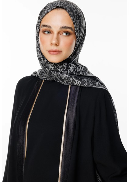 Lavin Desen Çift Taraflı Şal Siyah-Siyah modelleri