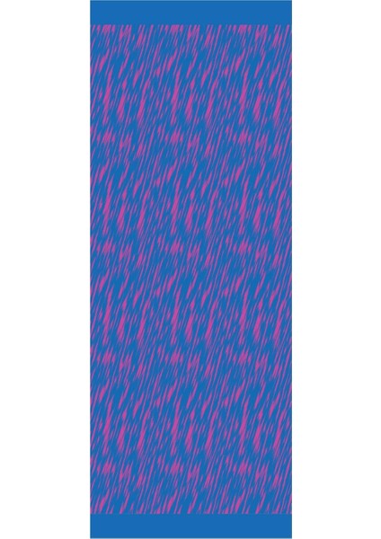 Selis Desen Çift Taraflı Şal Petrol Mavisi-Fuşya