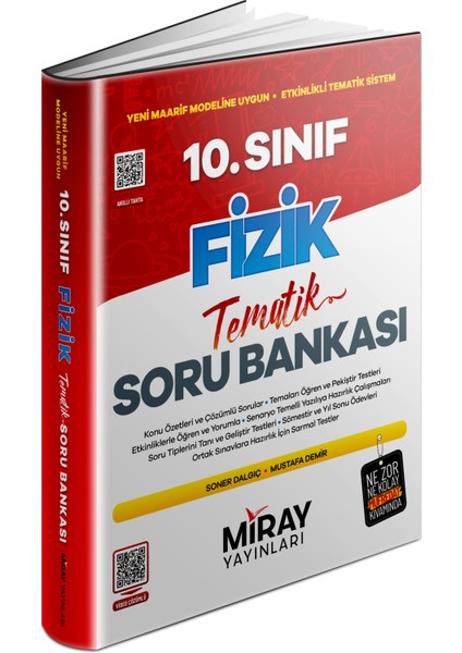 Miray 10. Sınıf Fizik Konu Özetli Tematik Soru Bankası