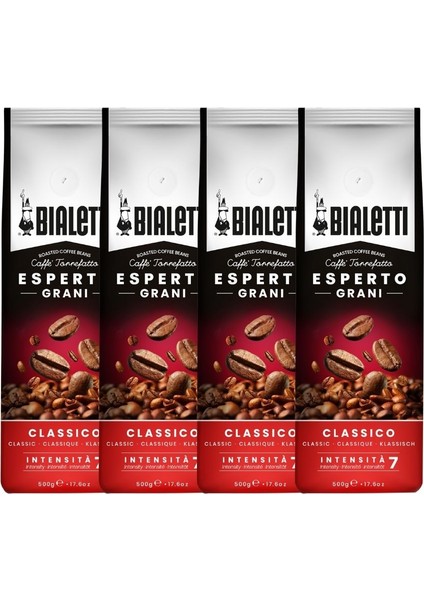 4 Adet Classico 500 gr Çekirdek Kahve