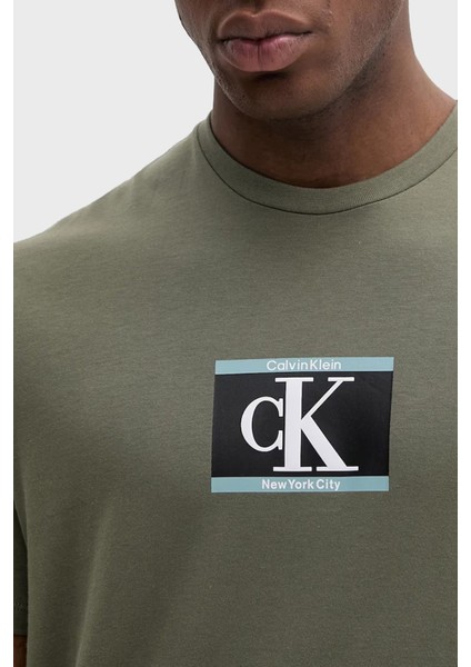 % 100 Pamuk Regular Fit Bisiklet Yaka Logolu T Shirt LV04RC854GLDY Erkek T Shirt LV04RC854G Ldy fırsatları