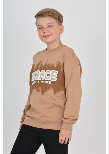 Erkek Çocuk Stance Baskılı Sweatshirt modelleri