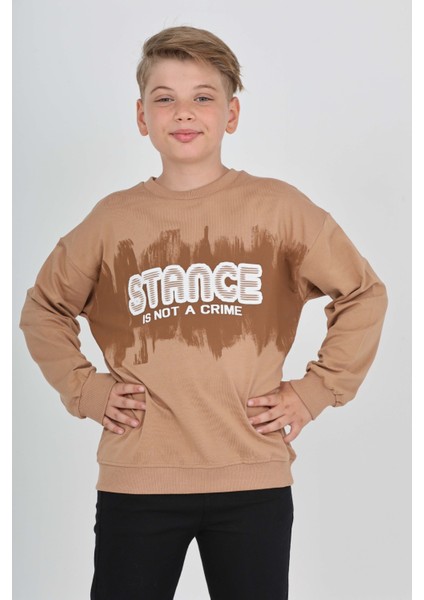 Erkek Çocuk Stance Baskılı Sweatshirt fırsatları
