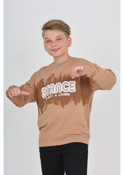 Erkek Çocuk Stance Baskılı Sweatshirt indirimleri