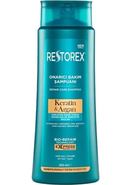 Keratin & Argan Şampuan 500 ml x 5 Adet fırsatları