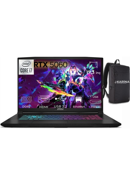 Msı Katana 17 Hx I7-14650HX B14WFK-215XTR-11 16GB 4tb RTX5060 8gb Freedos Taşınabilir Bilgisayar 17.3" Qhd Taşınabilir Bilgisayar & B14WFK215XTRK11 fiyatları