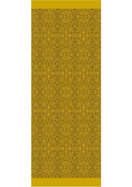 Morocco Desen Çift Taraflı Şal Acı Kahve-Hardal indirimleri