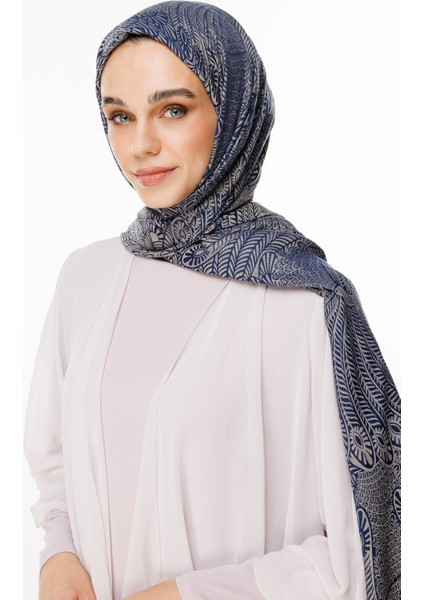 Mayra Desen Çift Taraflı Şal Lacivert-Bej fiyatları