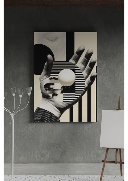 Minimalist El Göz Kanvas Tablo