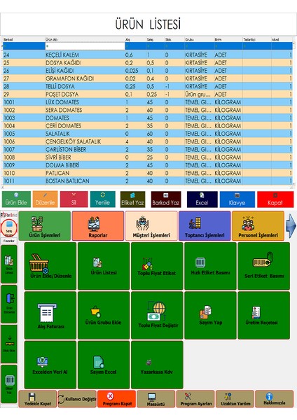 Yazılımı | Market & Perakende Satış Programı | Dokunmatik Pc Uyumlu | Süresiz Lisans modelleri