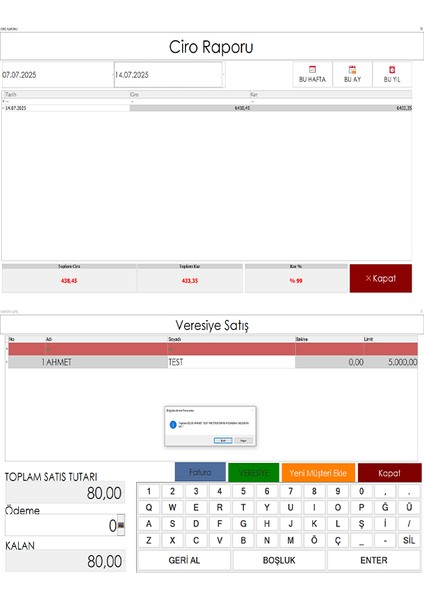 Yazılımı | Market & Perakende Satış Programı | Dokunmatik Pc Uyumlu | Süresiz Lisans indirimleri