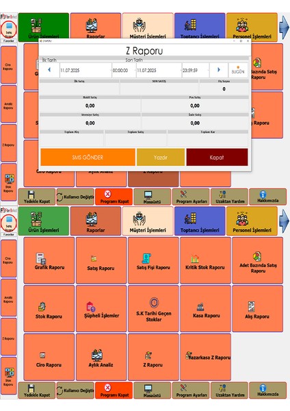 Yazılımı | Market & Perakende Satış Programı | Dokunmatik Pc Uyumlu | Süresiz Lisans