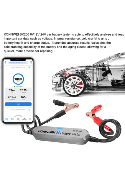 6V/12V / 24V Araba Bt Pil Test Cihazı Akü Yükü Test Edicisi Dahili Direnç Test Aletiizörü Araba Motosiklet Çim Biçme Makinesi Vapur Gümüş (Yurt Dışından) fiyatları