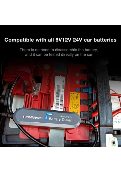 6V/12V / 24V Araba Bt Pil Test Cihazı Akü Yükü Test Edicisi Dahili Direnç Test Aletiizörü Araba Motosiklet Çim Biçme Makinesi Vapur Gümüş (Yurt Dışından) fırsatları