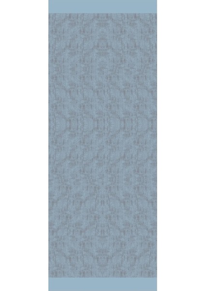 Sahra Desen Çift Taraflı Şal Koyu Gri-Açık Mavi