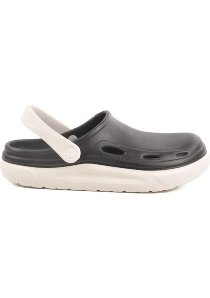 Siyah Hafif Eva Erkek Sabo Terlik Cat M