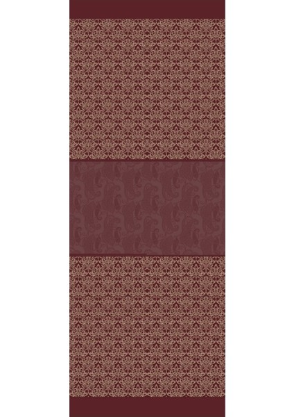 Nora Desen Çift Taraflı Şal Mürdüm-Somon