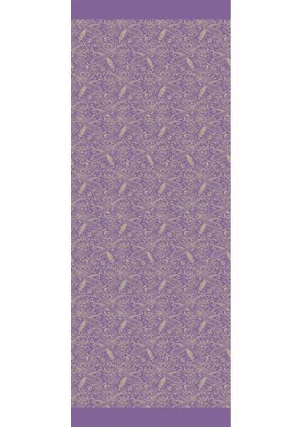 Velora Desen Çift Taraflı Şal Zeytin-Mor