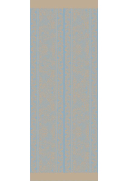 Lavin Desen Çift Taraflı Şal Vizon-Turkuaz