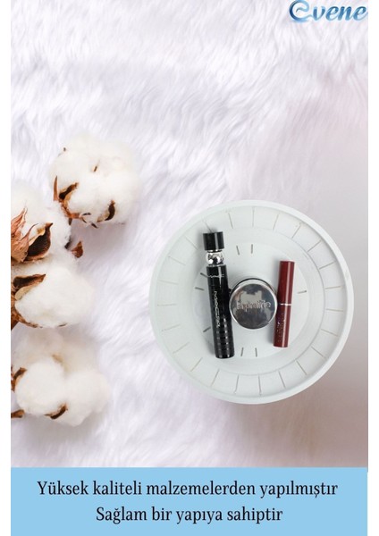 Beyaz Renkli Makyaj Düzenleyici, Kozmetik Organizatörü, Pratik ve Şık Tasarım modelleri