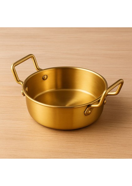Saplı Gold Sunumluk & Meze Sunumluk Çelik 1 Adet 10 cm Stainless Steel