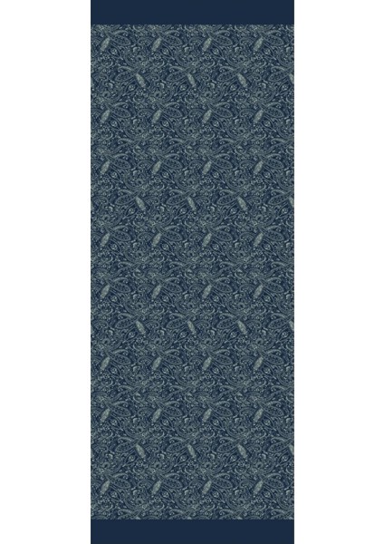 Velora Desen Çift Taraflı Şal Lacivert-Su Yeşili