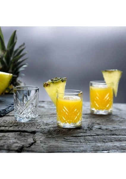 Turuncu 4'lü Shot Bardak, 62CC, Şık ve Dayanıklı Tekila Bardağı Seti