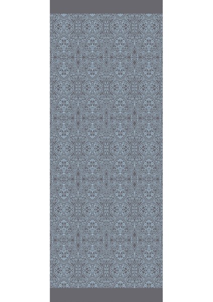 Morocco Desen Çift Taraflı Şal Koyu Gri-Açık Mavi indirimleri