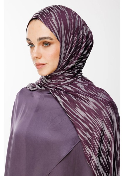 Selis Desen Çift Taraflı Şal Mor-Gri fiyatları