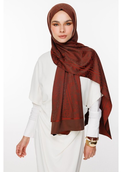 Lavin Desen Çift Taraflı Şal Acı Kahve-Kahve fiyatları