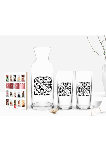 Renkli Baskılı Kişiye Özel Ikili Bardak ve Mini Kitap Hediye Seti