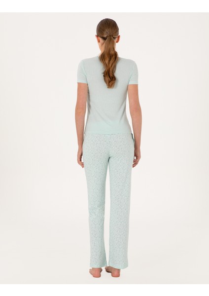 Kadın Mint Kısakollu Pijama Takımı 50318995-VR090 indirimleri