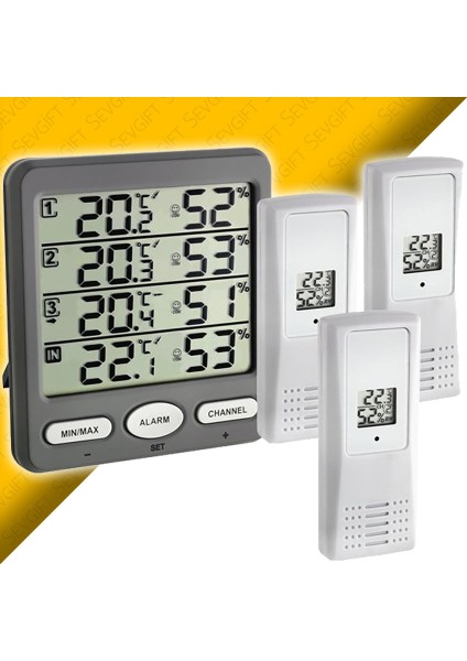 Tfa 30.3054.10 ´klima Monitor´ Çoklu Ortam Sıcaklık ve Nem Takip Cihazı