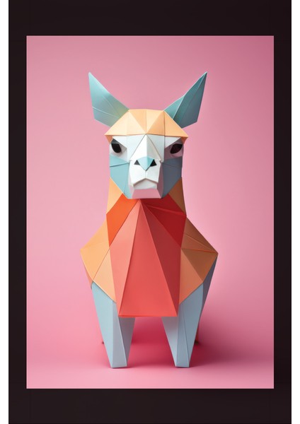 Geometrik Polygon Lama Kanvas Tablo fiyatları